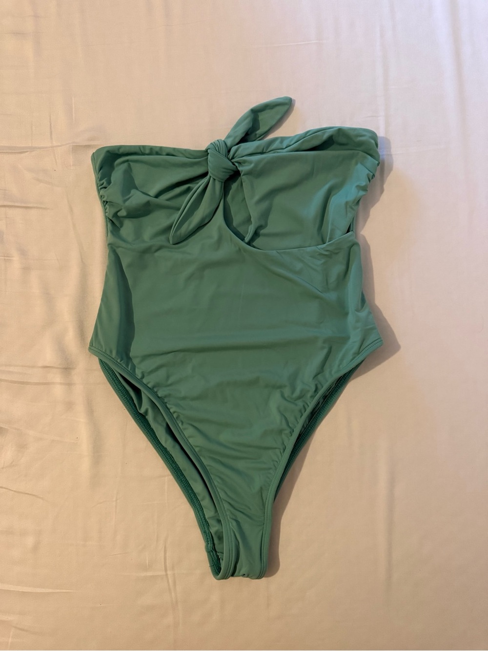 Dippin' Daisy's Knot-Front One-Piece Swimsuit in Teal Green
